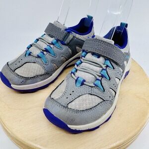Merrell Trail Chaser Waterproof Shoes Kids 11 Gray Purple Hiking Sneakers